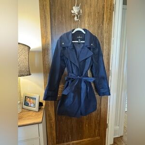 London Fog Dark Blue Women's Trench Coat